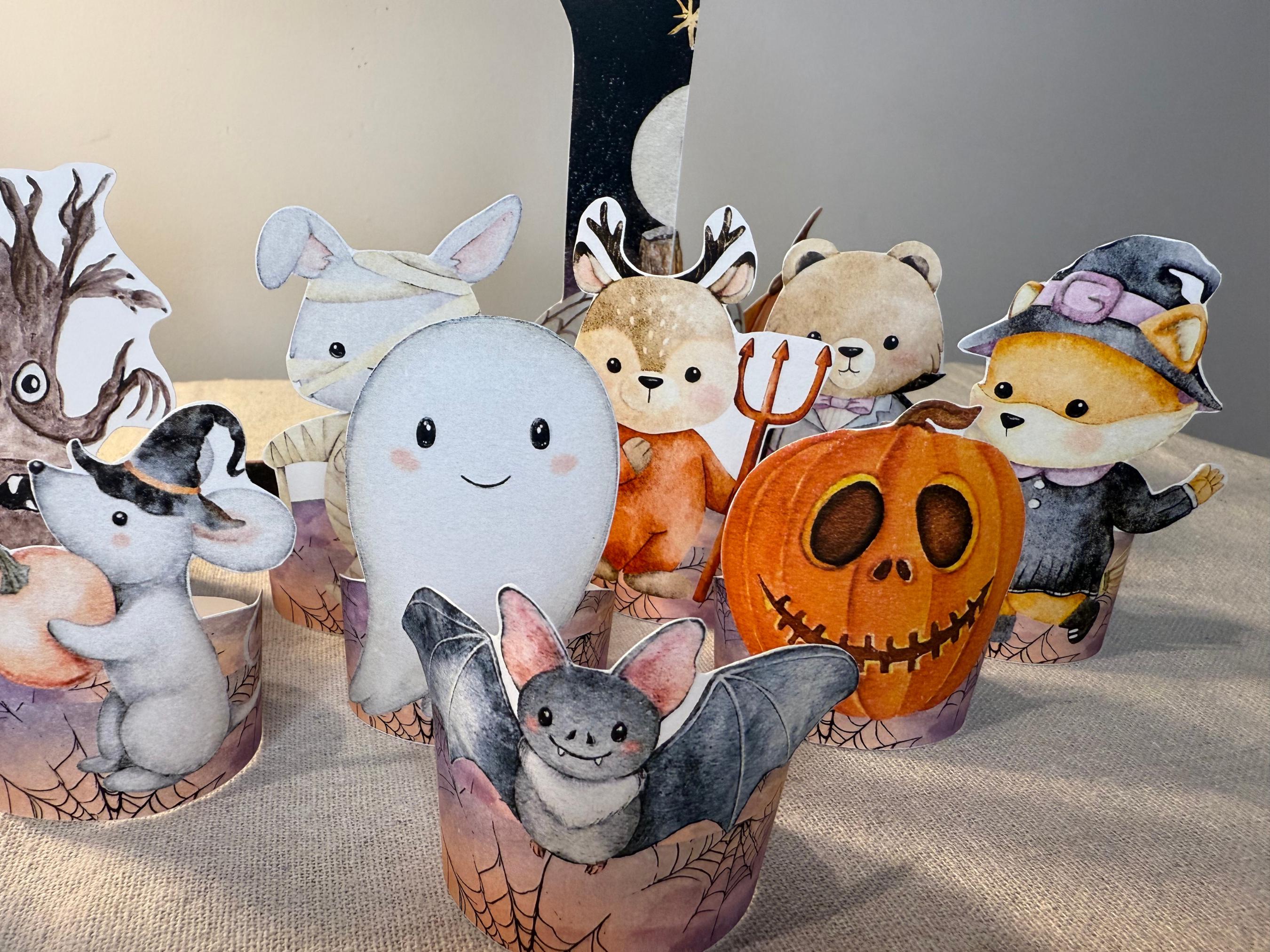 Halloween Puppet Theater, Paper Puppet Theater, Play Craft Toy, DIY ...