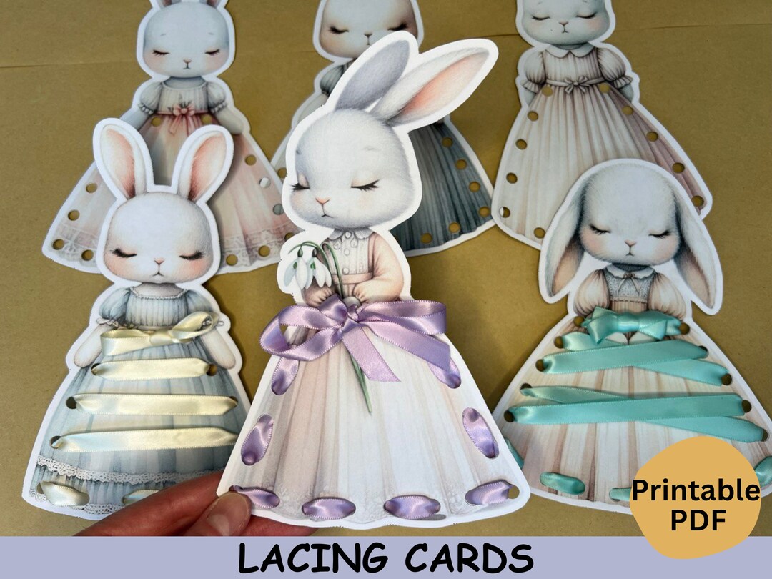Photo inspiration: Fresh Look at Bunny Lacing Cards For Girls Preschool Printable Fine Motor Activity