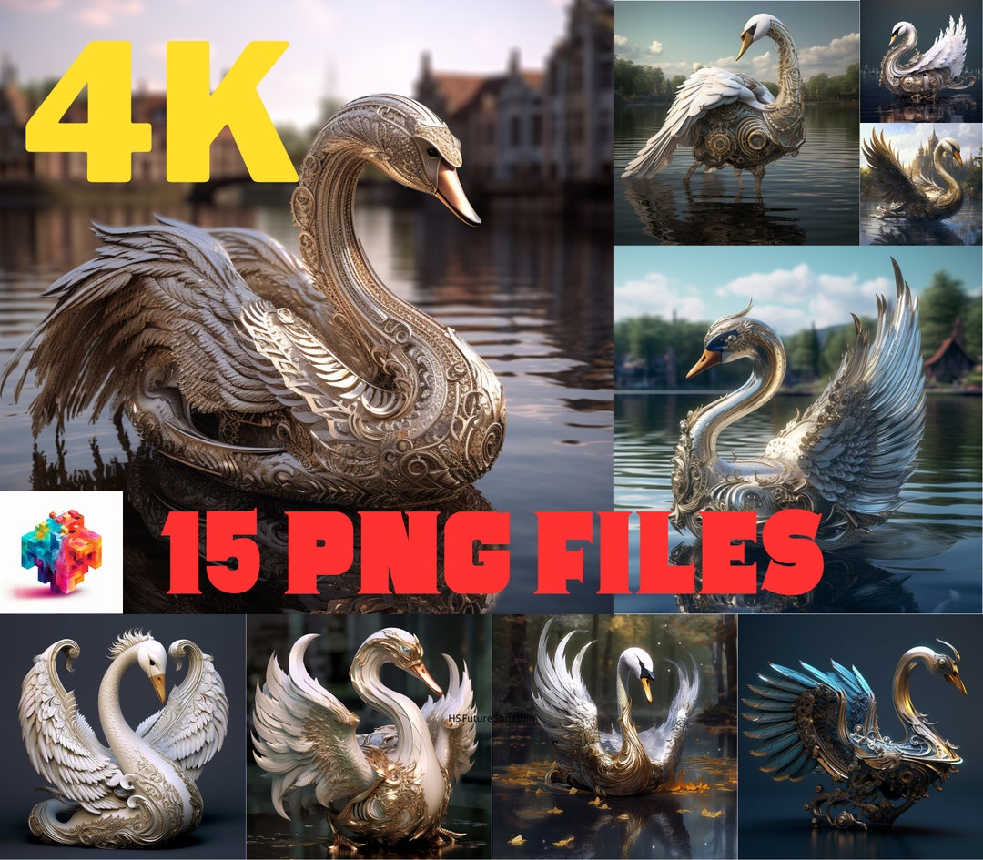 Mechanical Swans in Three Stunning Styles Fantasy Etsy