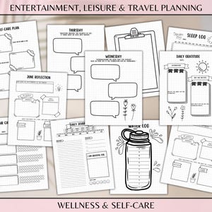 2026 Bullet Journal Printable Bujo Journal Pages Daily Week Month Planner Goal Tracker Financial Budget Templates Self Care Expense Trackers image 8