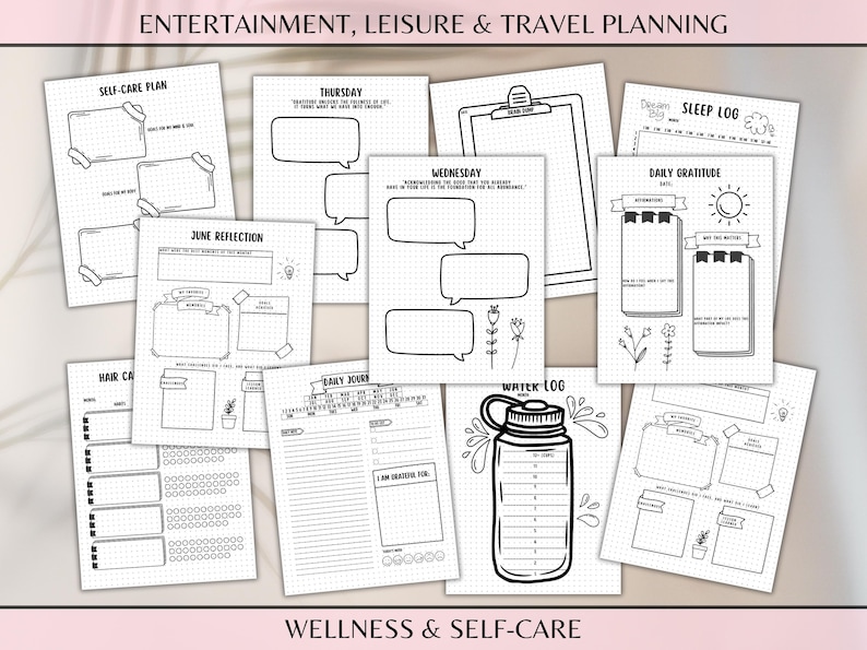 2026 Bullet Journal Printable Bujo Journal Pages Daily Week Month Planner Goal Tracker Financial Budget Templates Self Care Expense Trackers image 8
