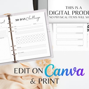 Editable Printable Bullet Planner Bujo Printables Bujo Spread Journal ...