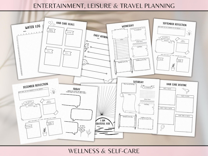 2026 Bullet Journal Printable Bujo Journal Pages Daily Week Month Planner Goal Tracker Financial Budget Templates Self Care Expense Trackers image 10