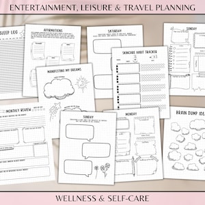 2026 Bullet Journal Printable Bujo Journal Pages Daily Week Month Planner Goal Tracker Financial Budget Templates Self Care Expense Trackers image 11