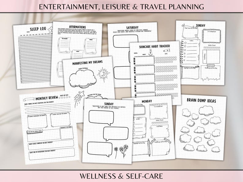 2026 Bullet Journal Printable Bujo Journal Pages Daily Week Month Planner Goal Tracker Financial Budget Templates Self Care Expense Trackers image 11