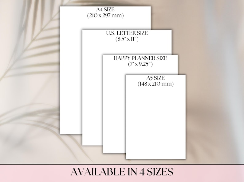 Editable Yearly Bullet Journal Templates Bujo US Letter A4 A5 Classic Planner Size Printable Daily Monthly Habit Mood Tracker Template Canva image 10