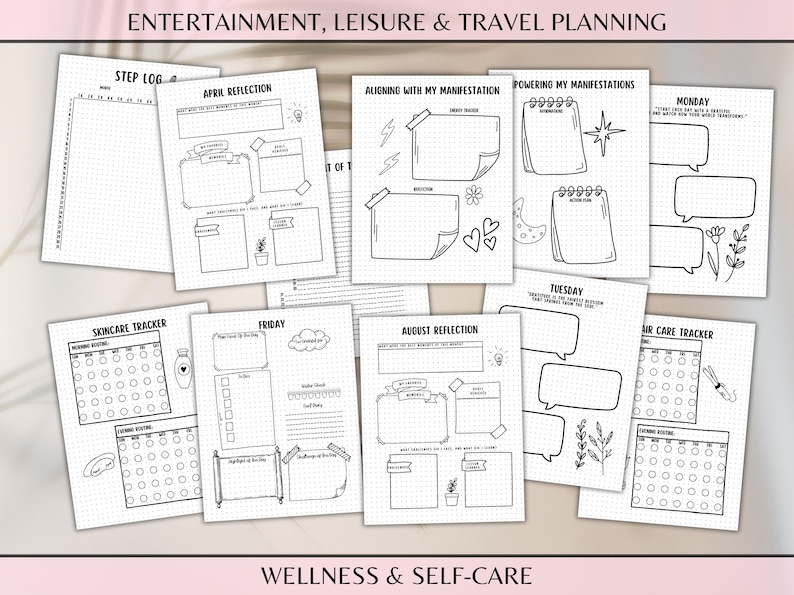 2026 Bullet Journal Printable Bujo Journal Pages Daily Week Month Planner Goal Tracker Financial Budget Templates Self Care Expense Trackers image 7