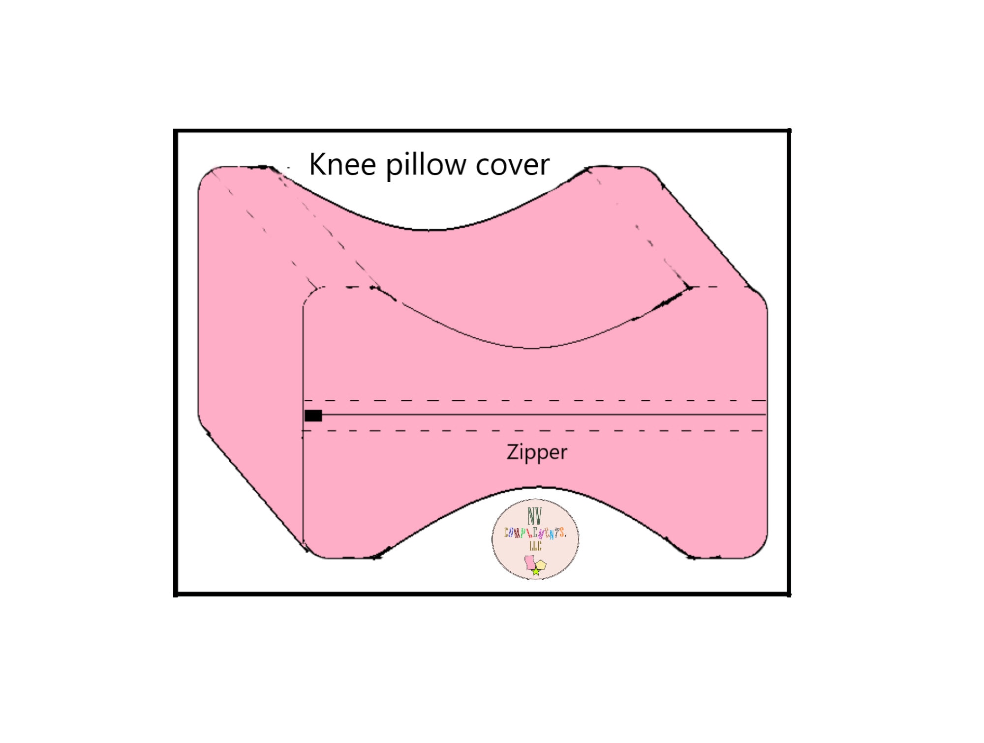 Knee Pillow Slope Shape Pillow Leg Bolster Pillow Detachable Lumbar Support Pillow, Size: 45X25X10CM