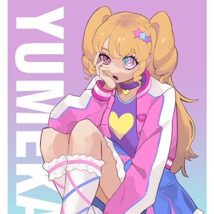 Pripara Yumekawa Yui 4"x6" Mini impressão de cartão postal