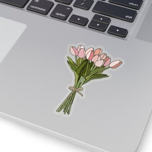 Tulp bloemboeket sticker