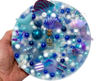 Enchanting Mermaid Picky Pad: Reusable Large Picking Pad, Fidget for Stress and Anxiety, Skin Picking, Pimple Popping, Calming Desk Toy