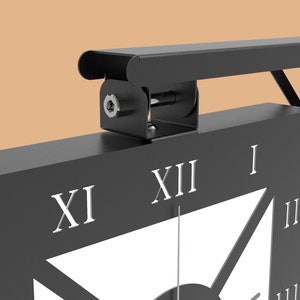 Square Double Sided Industrial Wall Clock - Printable PDF, DXF, SVG ...