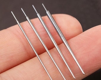 Titanium Threadless Insertion Pin Tool, Easy Jewelry Insertion & Self Piercing Taper Guide Needle for 14G/16G/18G/20G Push Back Post