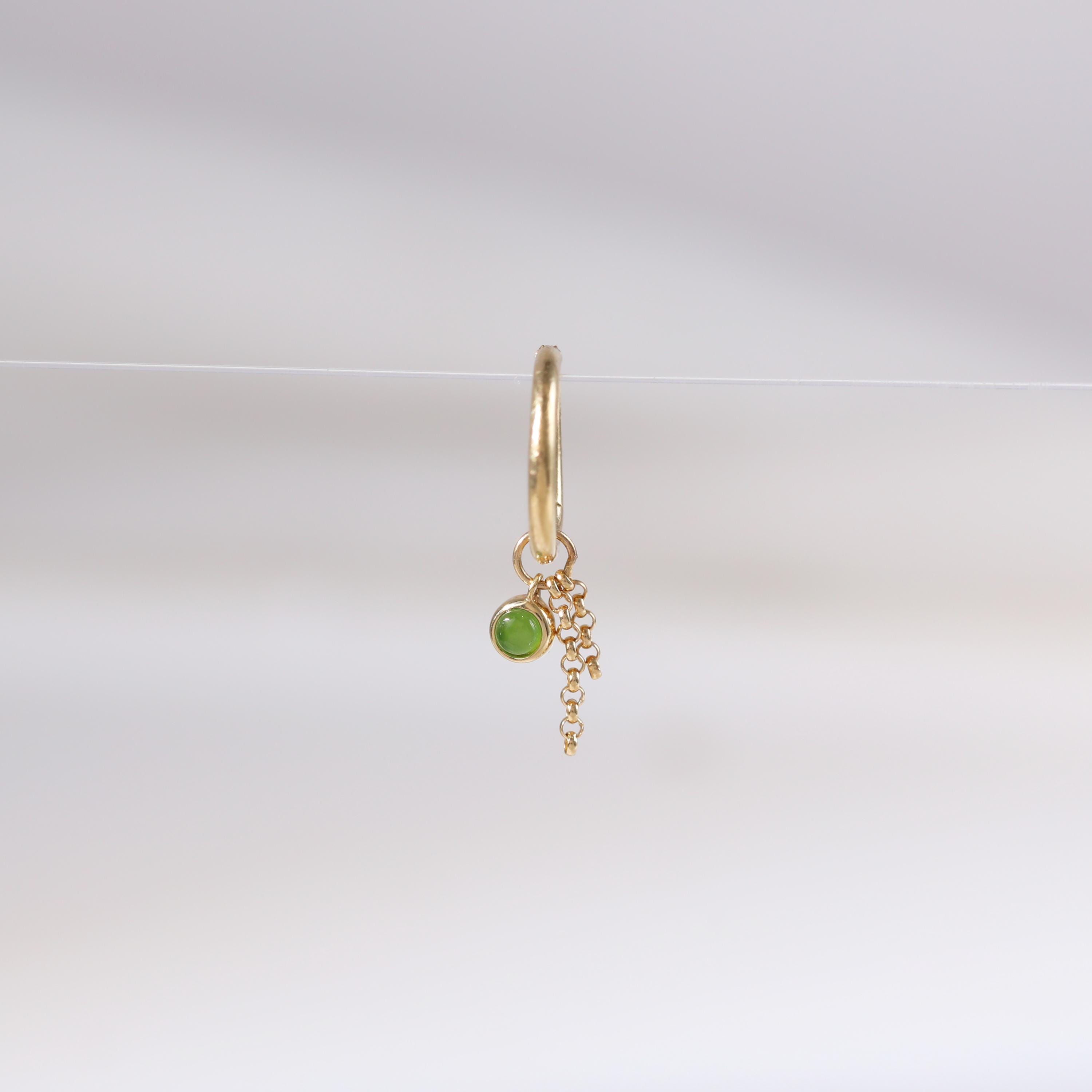 14k 翡翠のイヤリング - Etsy 日本