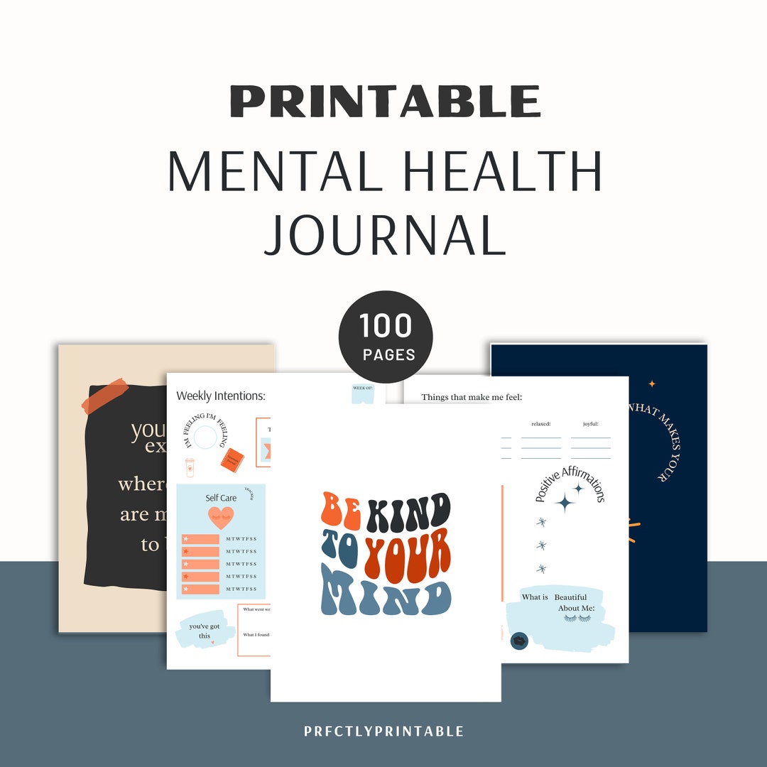 Printable Mental Health Journal Daily Mental Journal - Etsy