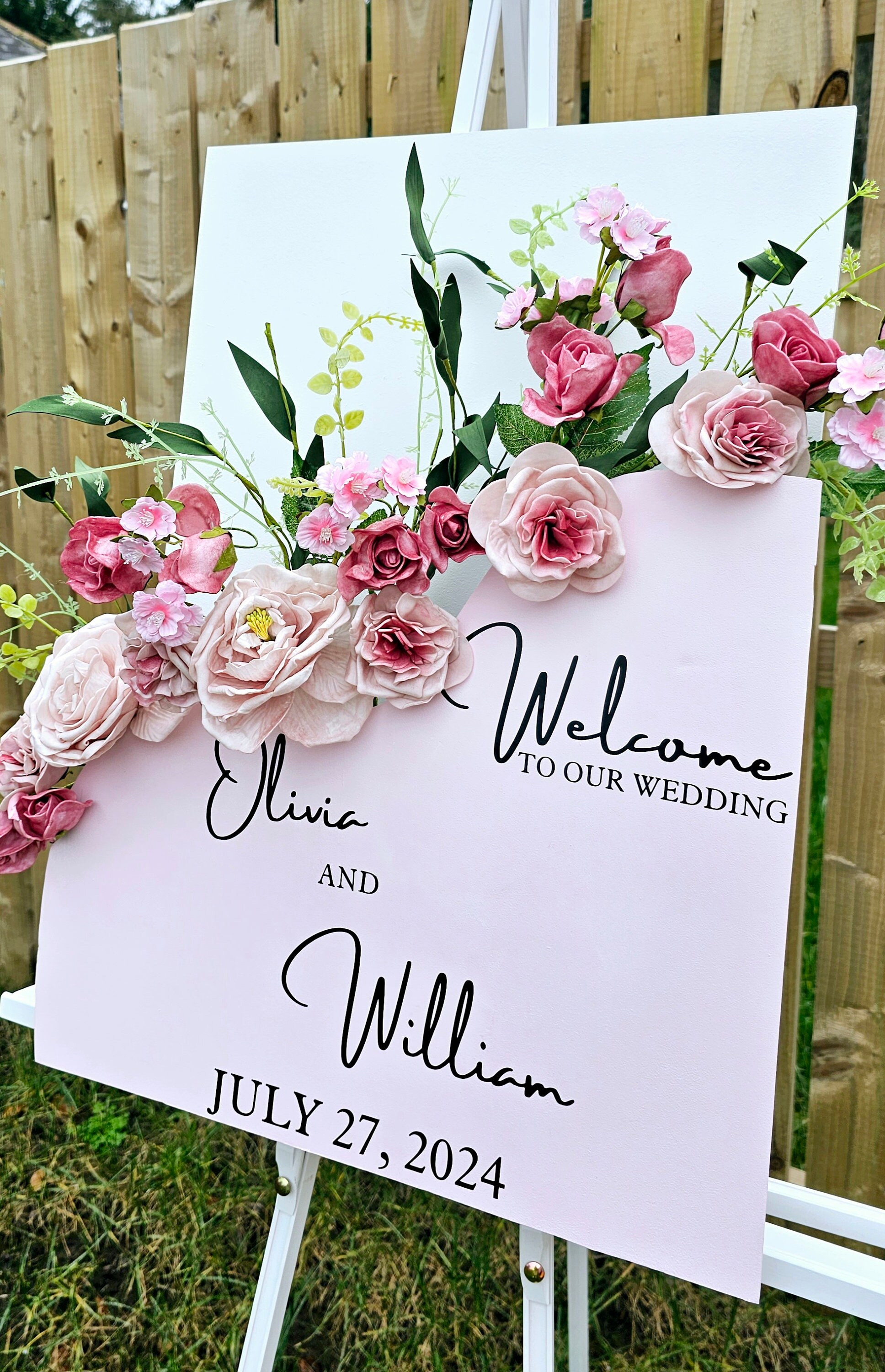 Flower Box Wedding Welcome Sign Wedding Board 3D Wedding Flower Box Wedding Welcome Sign Wedding Board 3D Wedding