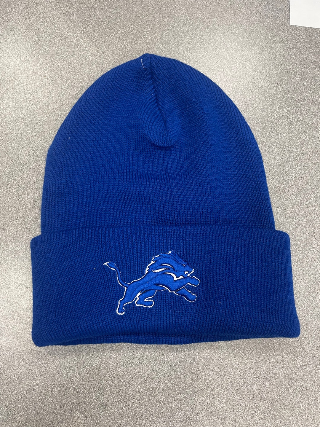 Lions Detroit Sports Script Classic Winter Beanie Hat Cap Cozy Classic ...