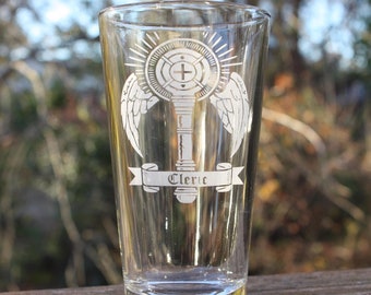 Fantasy RPG Class Engraved Pint Glasses