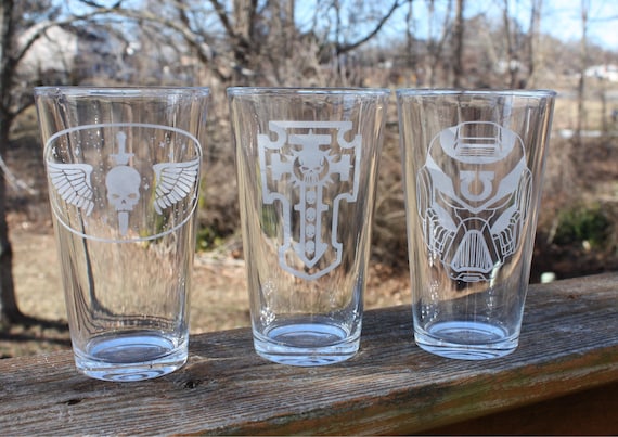Warhammer 40k Space Marine Glasses