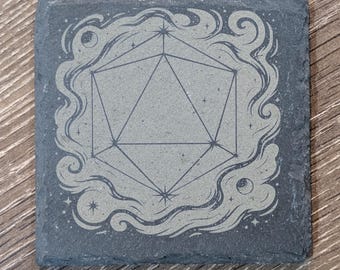 D20 Constellation Slate Coasters (4pk)
