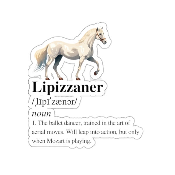 Cute Lipizzaner Sticker Horse Lover Gift For Her Lipizzaner Cute Sticker for Lipizzaner Lover Gift Horse Sticker Cute Horse Gift Lipizzaner