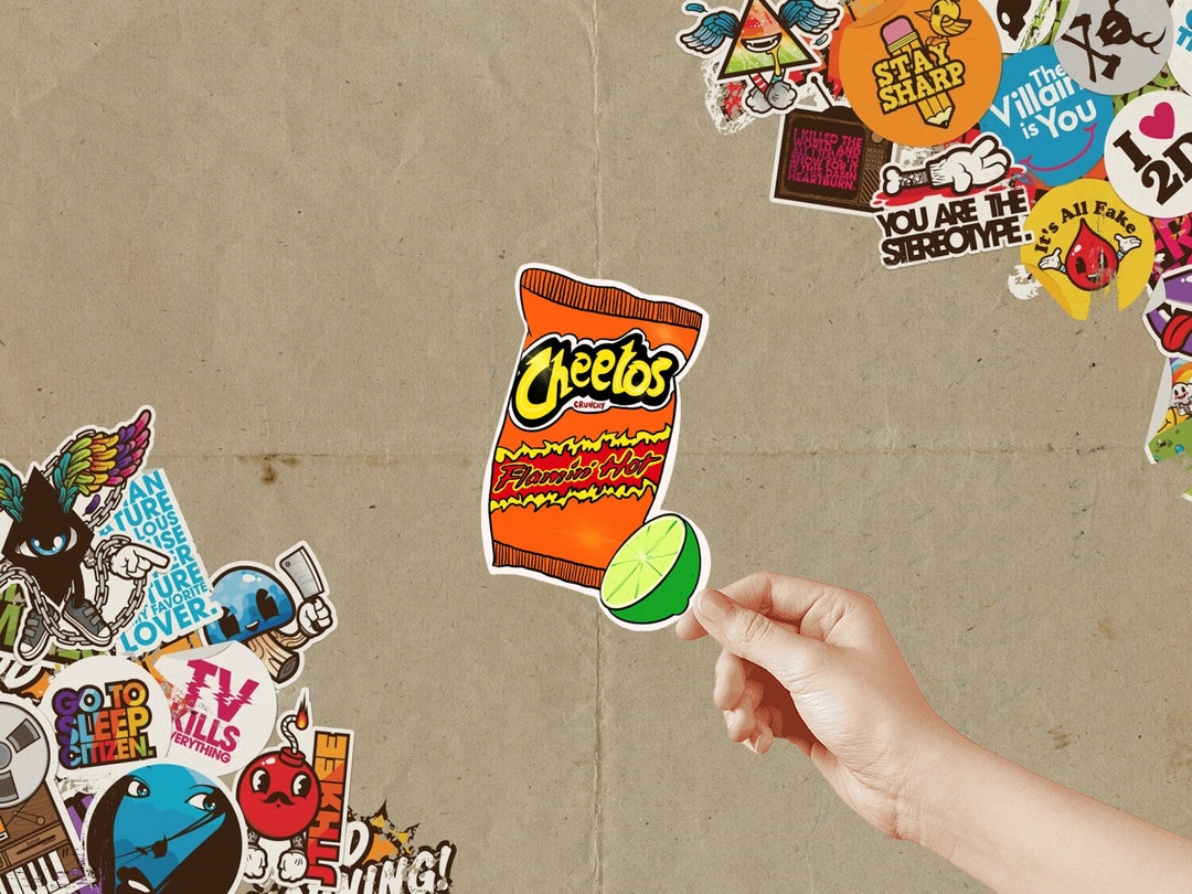 Flamin Hot Cheetos Sticker Laptop Sticker Water Bottle Etsy