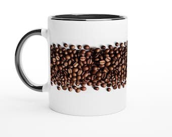 Taza de granos de café Amante del café