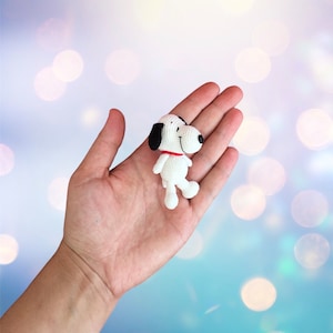 Snoopy gehaakt miniatuur snoopy amigurumi breiwerk snoopy