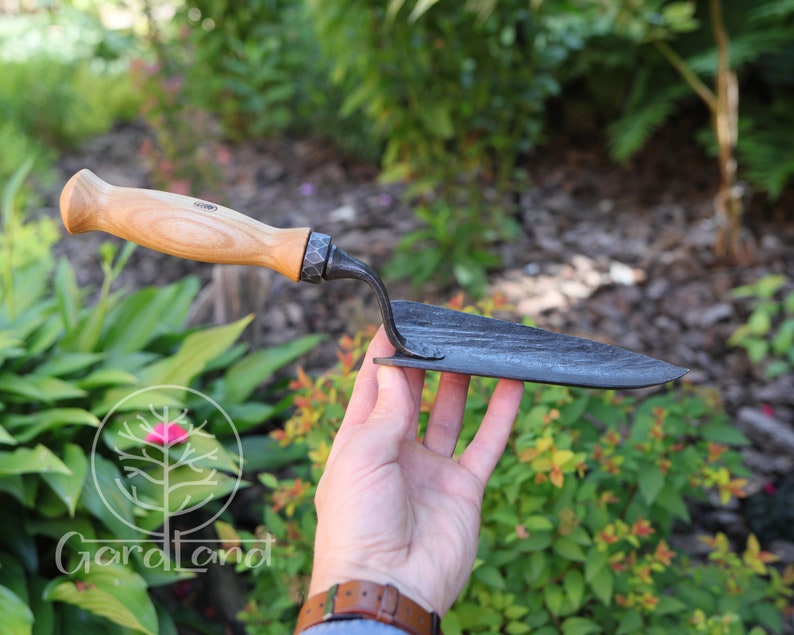 Forged Transplant Trowel Garden Trowel Handforged Garden Planting Trowel Professional Garden Trowel image 7