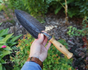 Forged Transplant Trowel | Garden Trowel | Handforged Garden Planting Trowel | Professional Garden Trowel