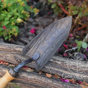 Forged Transplant Trowel Garden Trowel Handforged Garden Planting Trowel Professional Garden Trowel image 5