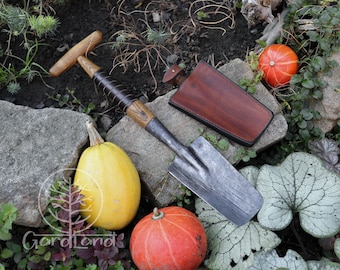 Hand Forged T-handle Flat Shovel | Shovel Handle | Shovel Spade | Gardening Tools