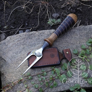 2-tine Forged Fork | Two Tine Forks | 2 Tine Fork | Garden Tools | Custom Garden Tools | Personalized Tools | Garden Trowel