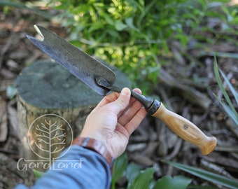 Paleta de lengua de serpiente / Paleta de mano / Paleta de jardín profesional / Paleta forjada / Herramientas de jardín hechas a mano