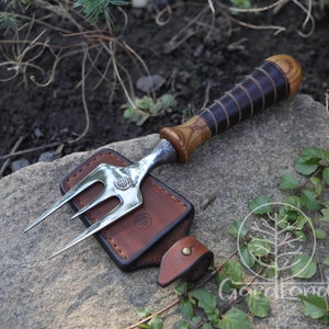 3-tine Forged Fork | Forged fork | Garden tools | Hand Fork | Gift for Mom | Christmas Gift | Hand Made Tools