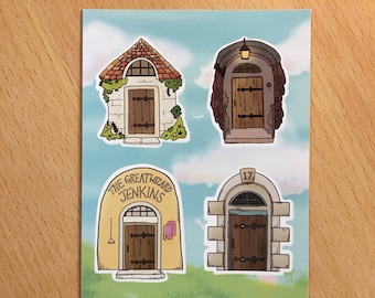 Howl's beweglicher Schloss Türaufkleber Bogen