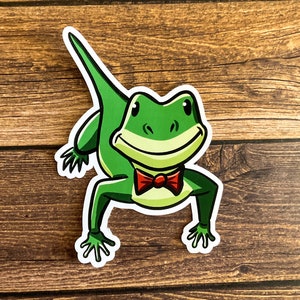 Schattige dierensticker, sticker gekko, sticker hagedis laptop, sticker waterfles, sticker voor kinderen, Bullet Journal, reptiel, hagedisliefhebber