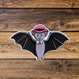 Cute Bat Sticker, Bat Sticker, Laptop Decal, Water Bottle Sticker, Animal Sticker