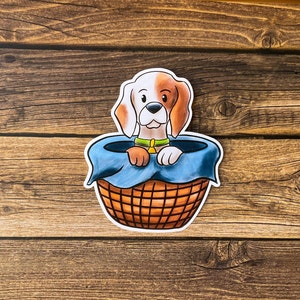 Cute Dog Sticker, Puppy Sticker, Laptop Decal, Water Bottle Sticker, Animal Sticker, Pet Sticker, Cute Puppy Dog Sticker