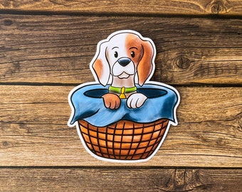 かわいい犬のステッカー、子犬のステッカー、ラップトップのデカール、ウォーターボトルのステッカー、動物のステッカー、ペットのステッカー、かわいい子犬の犬のステッカー