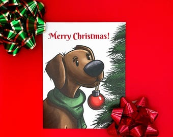 Dog Lover Christmas Card, Dog Greeting Cards, Dog Cards, Christmas Puppy, Christmas Card Set, Cute Christmas Card, Holiday Card