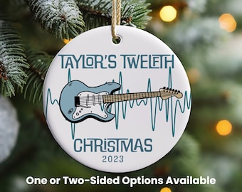 Christmas Ornament for Your Budding Guitarist Makes Great Keepsake, Personalized Kid&#39;s Holiday Ornament, Musician Ornament, Family Ornament