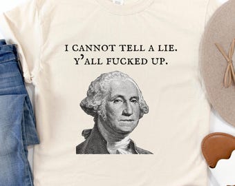 Divertida camiseta postelectoral de George Washington para progresistas, camiseta anti Trump, camiseta a favor de la democracia, regalo de resistencia, activismo político