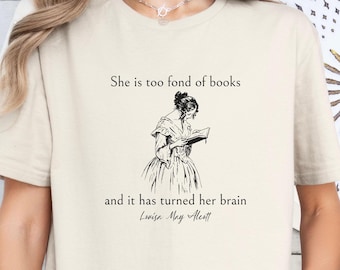 Grappig leesshirt voor vrouwen: een geweldig cadeau voor boekenliefhebbers; T-shirt literair citaat in Victoriaanse stijl voor bibliothecaris; Cadeau-T-shirt boekenclub