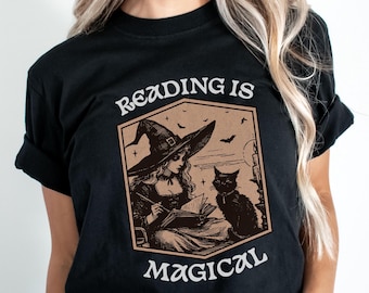 Librarian Halloween Cute Reading Shirt Perfect Gift for Book Lovers; Reading Teacher Spooky Season Tee; Bookworm Shirt for School Teacher