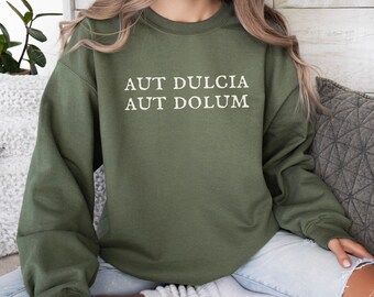 Latin Trick or Treat Unisex Halloween Sweatshirt; Vintage Style Text for a Classical  Language; Great Gift for Latin Teachers and Students