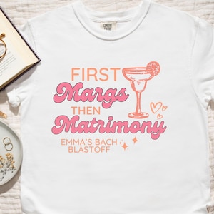 Spersonalizowana koszulka na wieczór panieński na plaży, spersonalizowana koszulka na wieczór panieński, koszulka Comfort Colors Beach Bach Club, prezent dla druhny, Tropical Bach