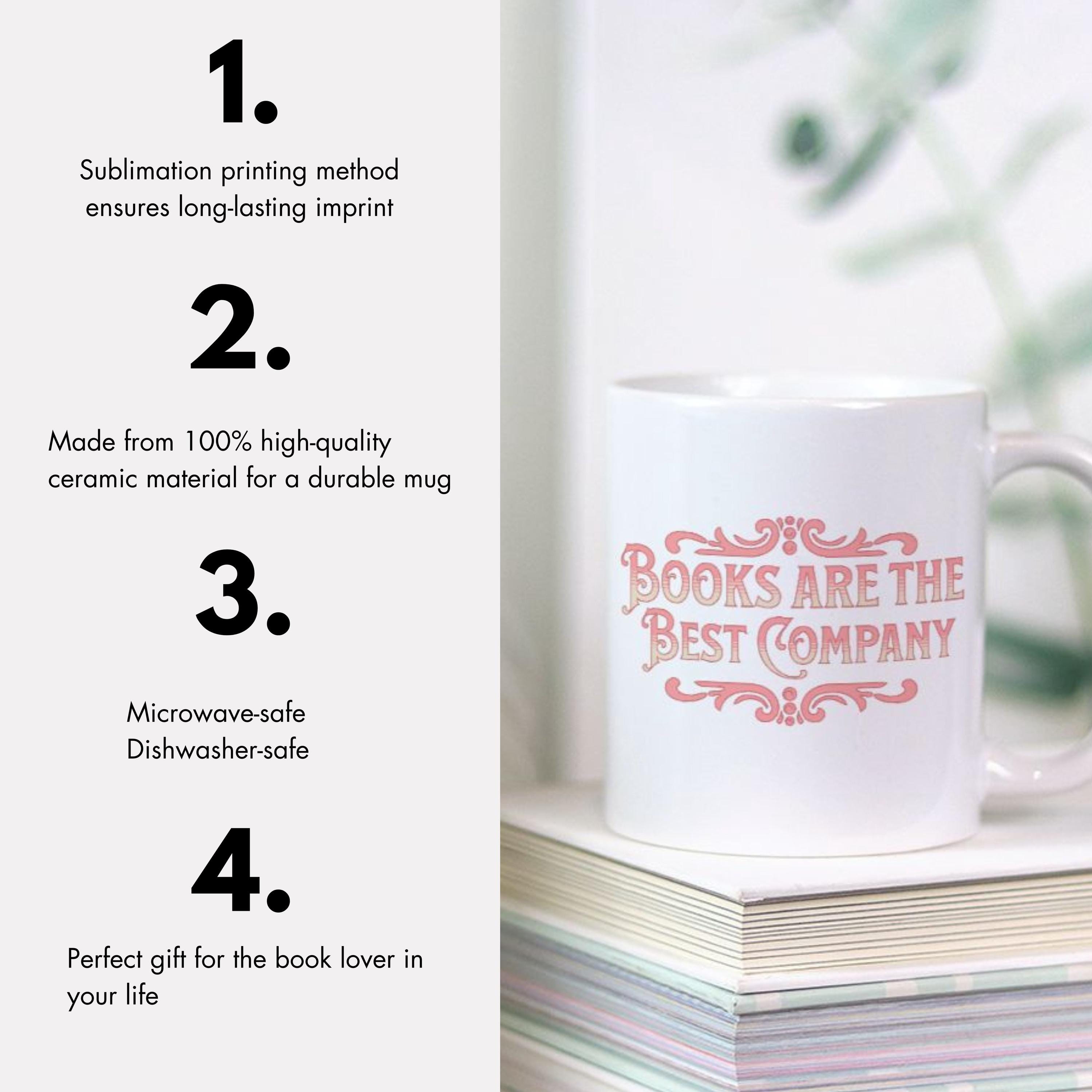 FALJIOK Tazza Da Caffè Per Amanti Dei Libri - Ceramica 425g, Regalo Per Lettori E Bibliotecari, Donna