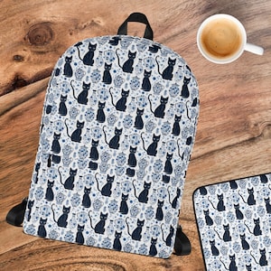 Cat Backpack, Cat Backpack for Kids, Cat Backpack Women, Cat Backpack Sets for Gifrls, Cat Backpack Pattern, Cat Lover Gift, Cat Gifts
