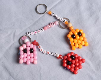 Llaveros con cuentas Kandi